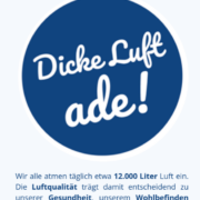 Titel des Flyers "Dicke Luft adé" von DAGL